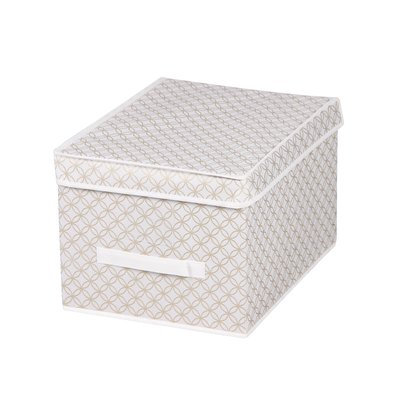 Home Basics® Blossom Large Metallic Storage Box with Lid in Gold
