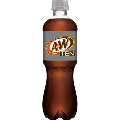 A&W TEN Root Beer, 16 Fl Oz Bottle