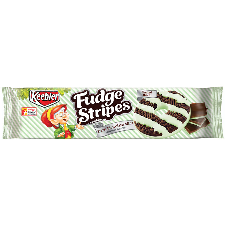 Keebler Fudge Stripes Dark Chocolate Mint Cookies Reviews 2019