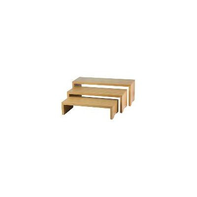 Tablecraft Bamboo 3 Piece Cascade Riser Set
