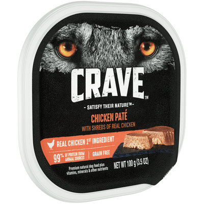 Crave™ Chicken Pate Premium Dog Food 3.5 oz. Tray