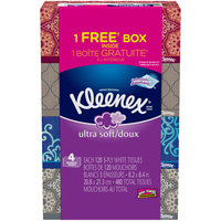 Kleenex® Ultra Soft 3-Ply White Facial Tissue 4-120 ct Boxes