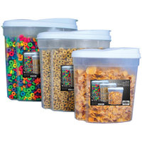 Wayfair Basics 3 Piece Plastic Food Storage Container Set