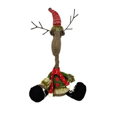 The Holiday Aisle Fabric Reindeer Stuffed Holiday Accent