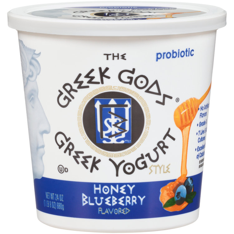 The Greek Gods® Probiotic Honey Blueberry Flavored Greek Style Yogurt
