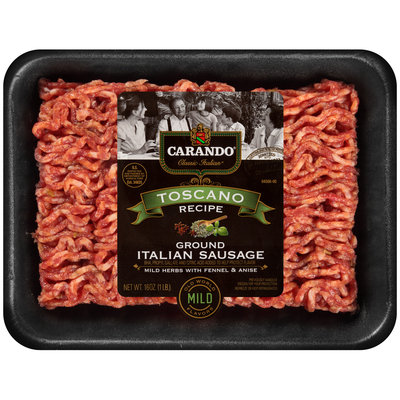 Carando® Classic Italian® Toscano Recipe Ground Italian Sausage 16 oz. Tray