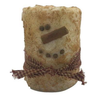 Starhollowcandleco Snowman Primitive Pillar Candle Size: 6