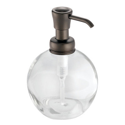 InterDesign York Glass Soap Pump