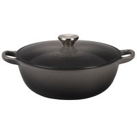 Le Creuset Cast Iron Soup Pot with Lid Size: 3.5 Qt, Color: Oyster