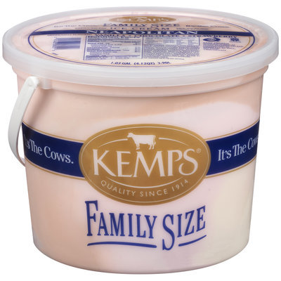 Kemps® Reduced Fat Neapolitan Ice Cream 1.03 gal. Pail