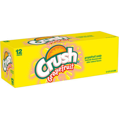 Crush Grapefruit Soda, 12 Fl Oz Cans, 12 Pack