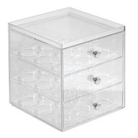 InterDesign Single Serve Coffee Pod Holder for Kitchen Pantry, Countertops - Holds 27 Capsules, Clea