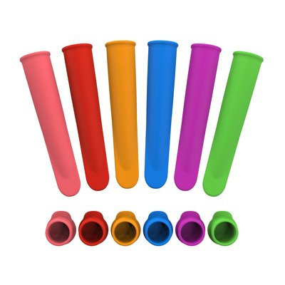 Silicone Ice Pop Mold, Reusable Tube, Set of 6, by Chef Buddy