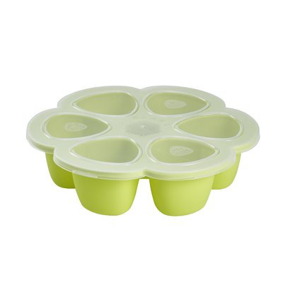 Beaba Round Silicone Multi-Portions 5 Oz. Food Storage Container Color: Neon