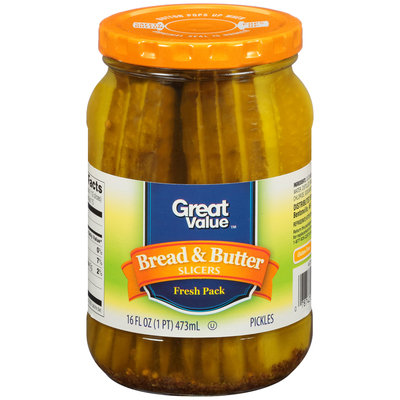 Great Value™ Bread & Butter Slicers 16 fl. oz. Jar