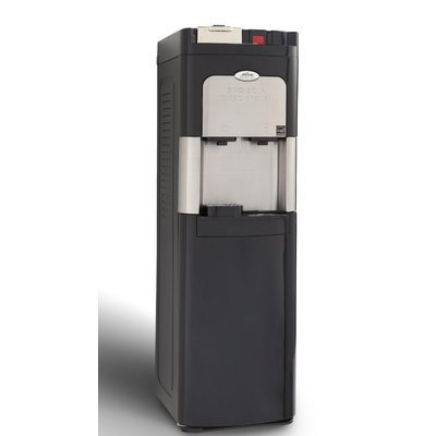 Whirlpool Free-Standing Hot and Cold Water Cooler Finish: Stainless Steel / Black