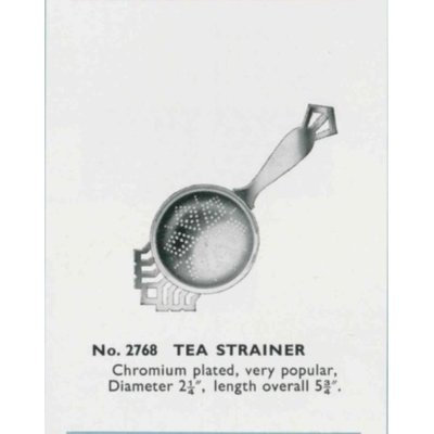 Tala Originals Retro Style Stainless Steel Tea Strainer / Infuser with Drip Tray