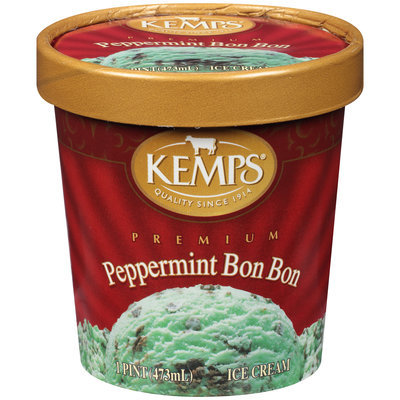 Kemps® Peppermint Bon Bon Premium Ice Cream 1 pt. Tub