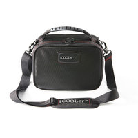 Icoolerllc Freezable Lunch and Beverage Bag Cooler Color: Black