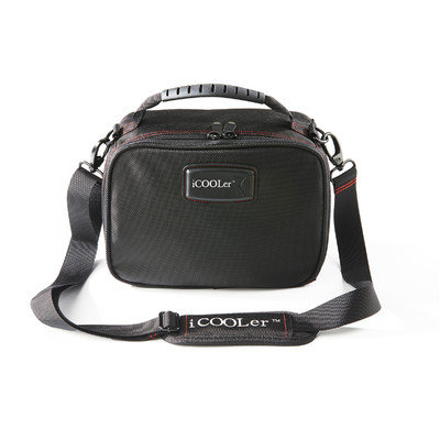 Icoolerllc Freezable Lunch and Beverage Bag Cooler Color: Black