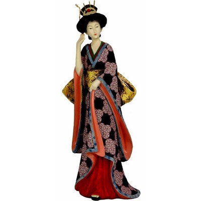 World Menagerie Beltran Geisha with Ivory Flower Sash Figurine