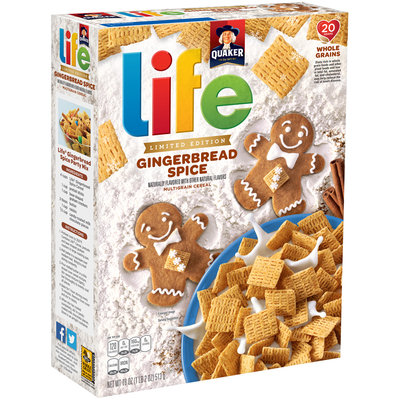 Quaker® Life® Gingerbread Spice Cereal 18 oz. Box