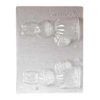 Paderno World Cuisine Single-Imprint Polypropylene Chocolate Mold - 5 7/8