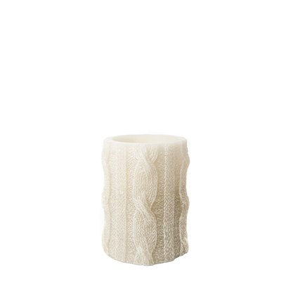 Loon Peak Cable Knit Sweater Unscented Flameless Candle