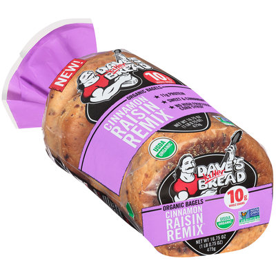 Dave's Killer Bread® Cinnamon Raisin Remix™ Organic Bagels 16.75 oz. Bag