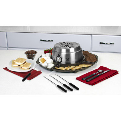 Kalorik Stainless Steel 2-in-1 S'mores Maker with Chocolate Fondue Feature