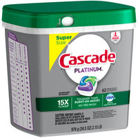 Cascade® Platinum™ Dawn® Fresh Scent Action Pacs™ Dishwasher Detergent 62 ct Plastic Container