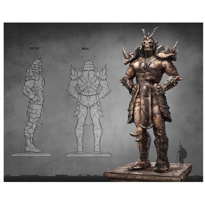 Lord Mischief 'Aztec Shao Kahn' Graphic Art
