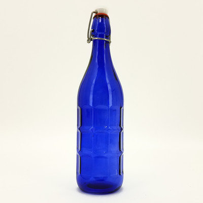Vandue Corporation Culaccino Swing Top Round 34 oz. Glass Bottle Color: Blue