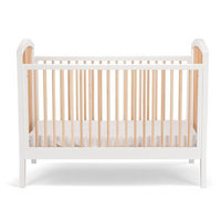Pali Pavone Crib in White Natural