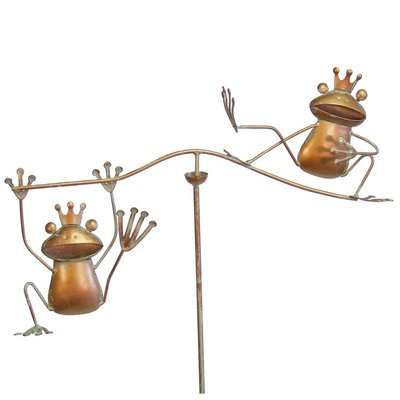 Echo Valley Small Frogs Wind Balancer Garden Stake