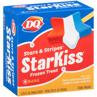 DQ® Stars & Stripes™ StarKiss® Frozen Treat Bars 6-3.25 fl. oz. Box