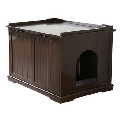 Trixie Litter Box Enclosure Color: Brown