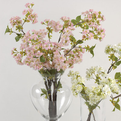 Saro Faux Botanicals Decorative Cherry Blossom Color: Light Pink