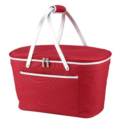 Beachcrest Home Collapsible Basket Cooler Color: Red