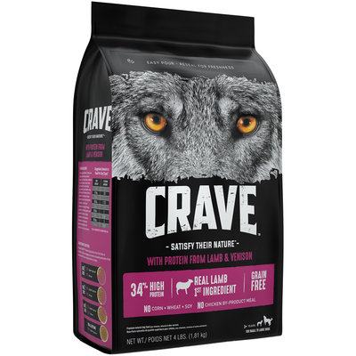 Crave™ with Protein from Lamb & Venison Premium Dog Food 4 lb. Bag