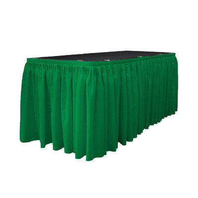 La Linen Table Skirt Color: Jade