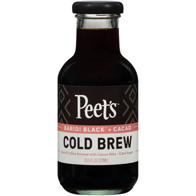 Peet's™ Baridi Black™ + Cacao Cold Brew Coffee 10.5 fl. oz. Bottle