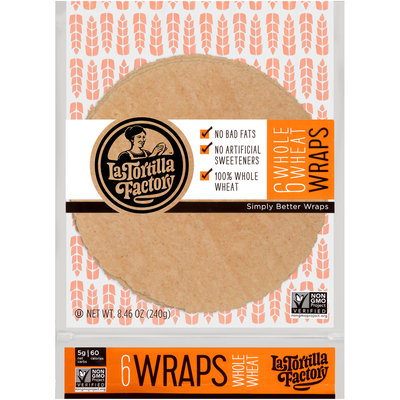 La Tortilla Factory™ Whole Wheat Wraps 8.46 oz. Bag