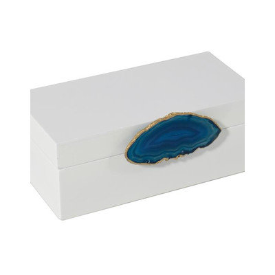 Mapleton Drive Lacquer Box with Agate Knob