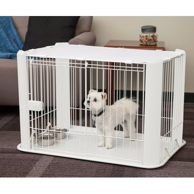 Iris 23.62 Deluxe Pet Play Pen, White