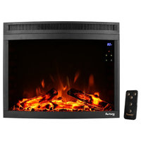 E-flame Curved LED Electric Fireplace Insert