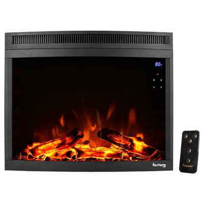 E-flame Curved LED Electric Fireplace Insert