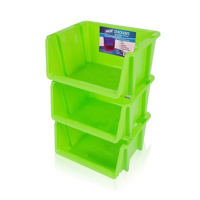 Rebrilliant Stack 'Ems- Stackable Storage Bin Color: Green