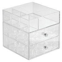 InterDesign Single Serve Coffee Pod Holder for Kitchen Pantry, Countertops - Holds 18 Capsules, Clear