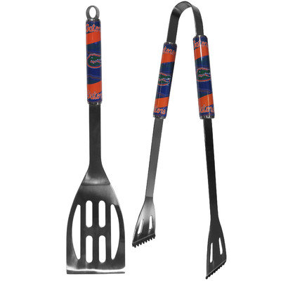 Siskiyou NCAA 2 Piece Stainless Steel BBQ Grilling Tool Set, Florida Gators